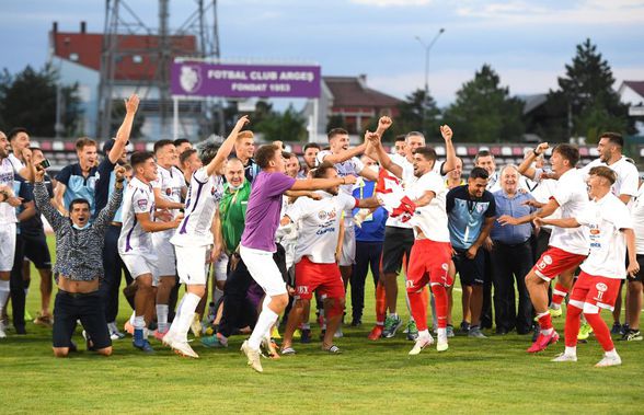 FOTO Imagini FANTASTICE! FC Argeș și UTA au sărbătorit împreună promovarea în Liga 1