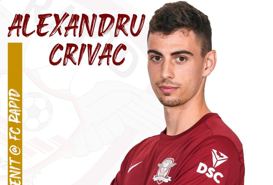 Alexandru Crivac, transferat de Rapid // foto: fcrapid.ro Rapid, al optulea transfer al verii » Giuleștenii au adus fiul unui fost fotbalist