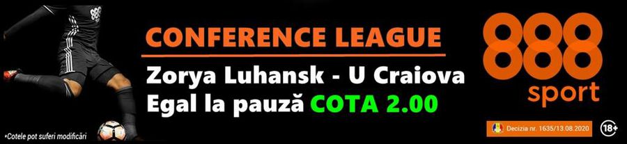 Ponturi pentru meciurile echipelor românești în Turul 3 din Conference League 3-4 august