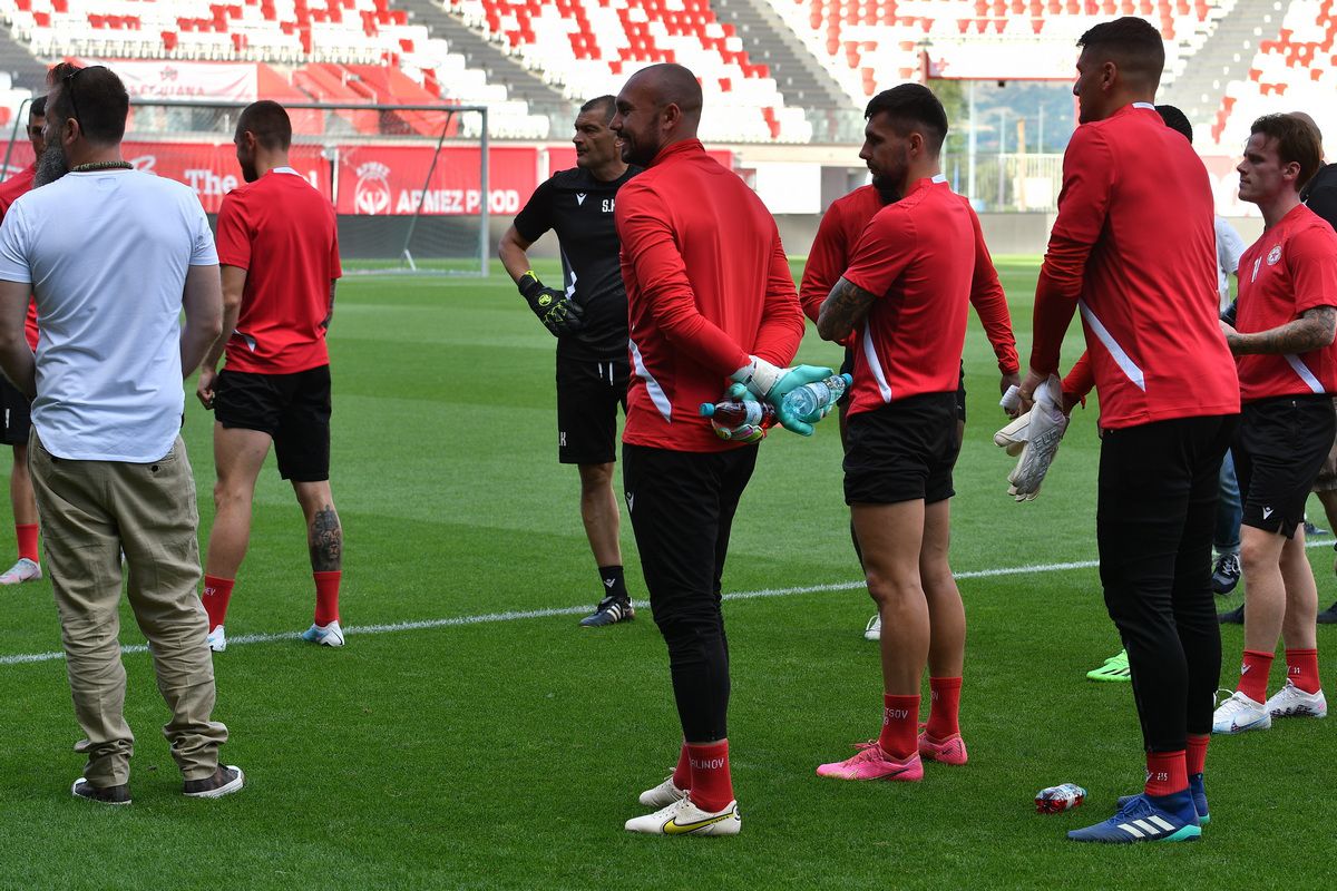Conferinta CSKA Sofia - antrenament