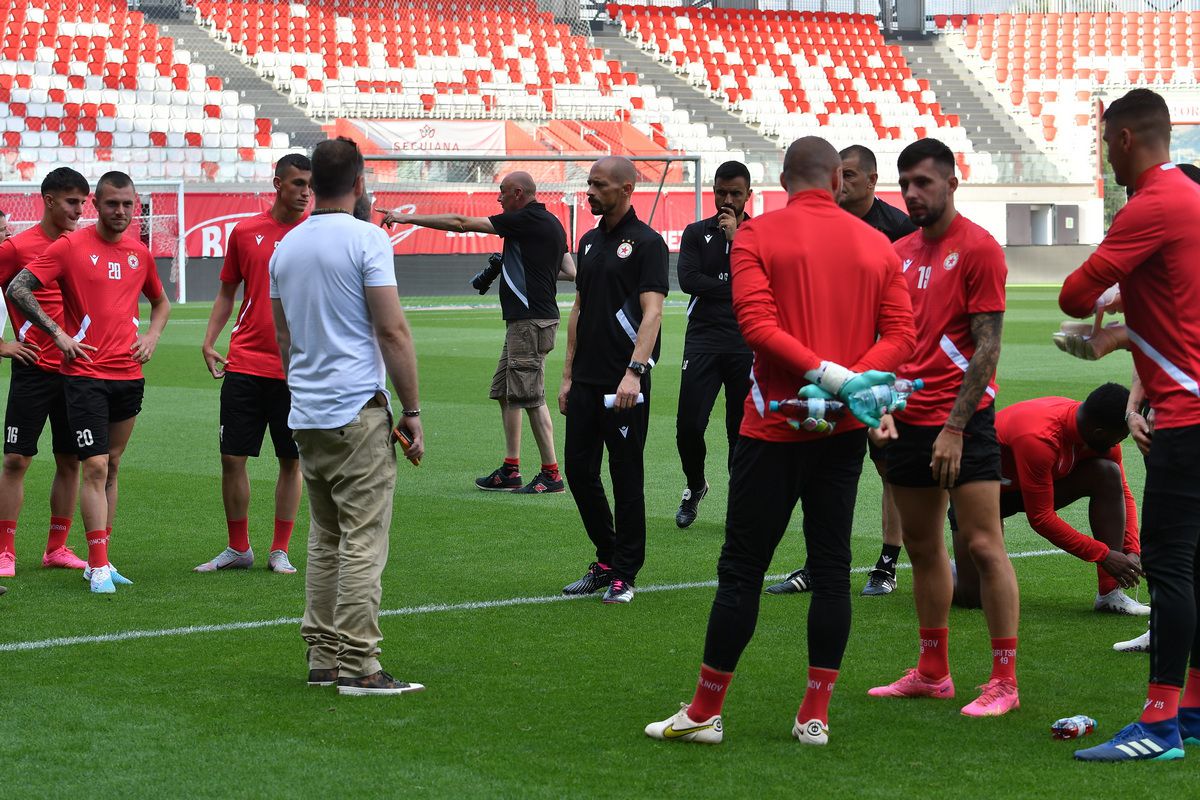 Conferinta CSKA Sofia - antrenament