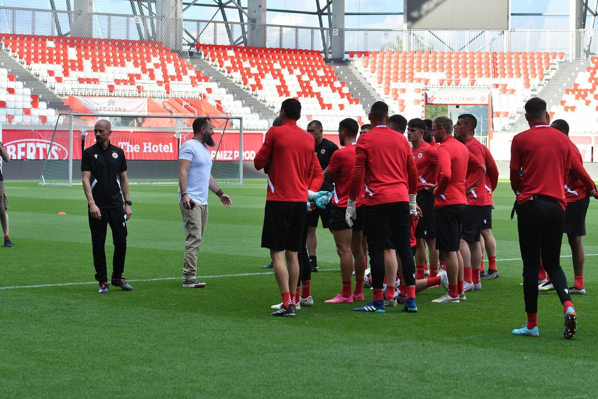 Conferinta CSKA Sofia - antrenament