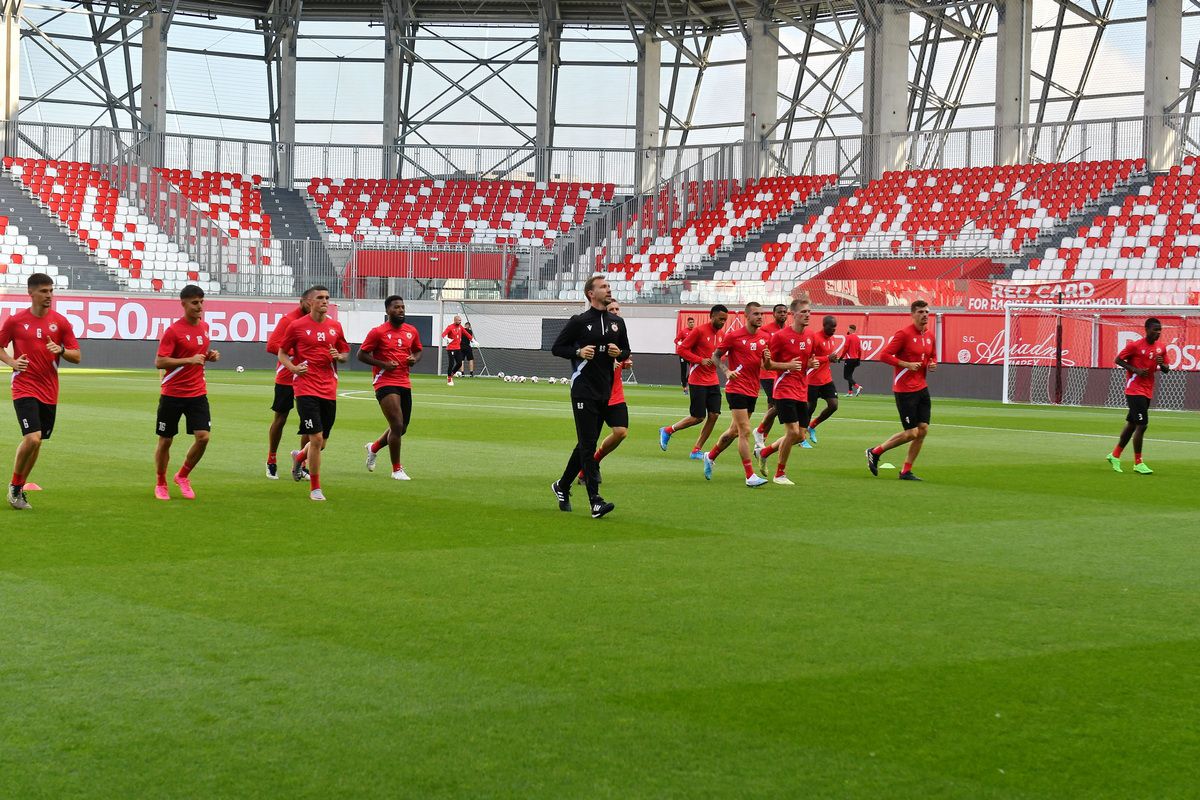 Conferinta CSKA Sofia - antrenament