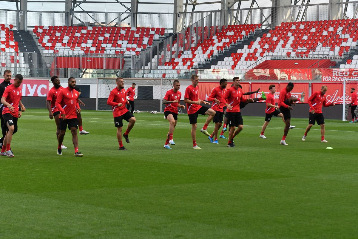 Conferinta CSKA Sofia - antrenament