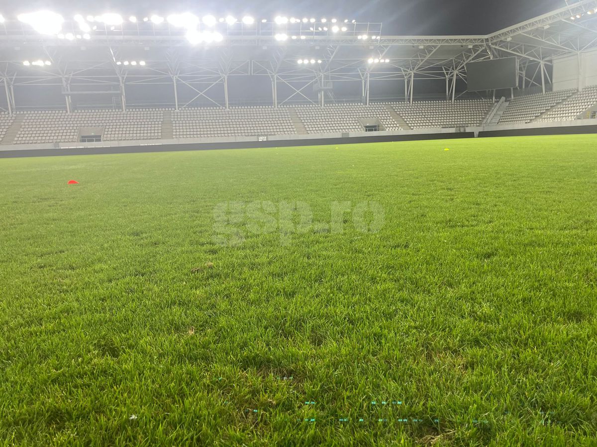 Gazon „Arcul de Triumf” înainte de FCSB - CSKA 1948 Sofia