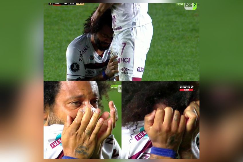 Marcelo, în lacrimi. Foto: Twitter @ Liberta Depre