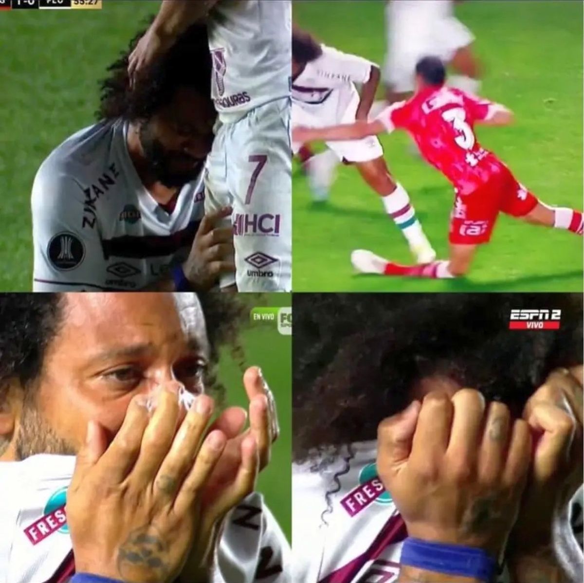 Fostul fundaș de la Real Madrid, fault extrem de dur în Copa Libertadores » I-a rupt piciorul unui adversar și a izbucnit în lacrimi
