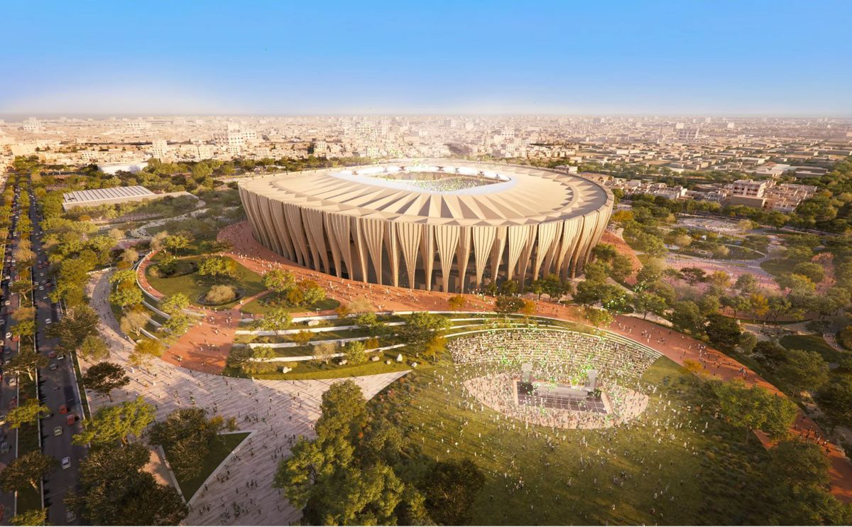 Proiectul SF saudit va înghiți sute de miliarde $ » Stadion futurist, situat la 350 metri de sol, accesibil cu lifturi ultrarapide și vehicule fără șofer + Neom răsare în orașul de 170 km ce acum nu există!