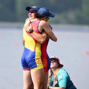 Ioana Vrînceanu și Roxana Anghel au obținut medalia de ARGINT la dublu rame feminin / Foto: Raed Krishan GSP