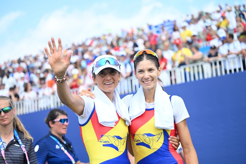 Ionela Cozmiuc și Gianina van Groningen, medaliate cu argint olimpic la Paris Foto: Raed Krishan (Vaires-sur-Marne)