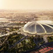 Cele 15 stadioane din 5 orașe ce vor găzdui meciurile de la CM 2034 din Arabia Saudită / Foto: dezeen.com