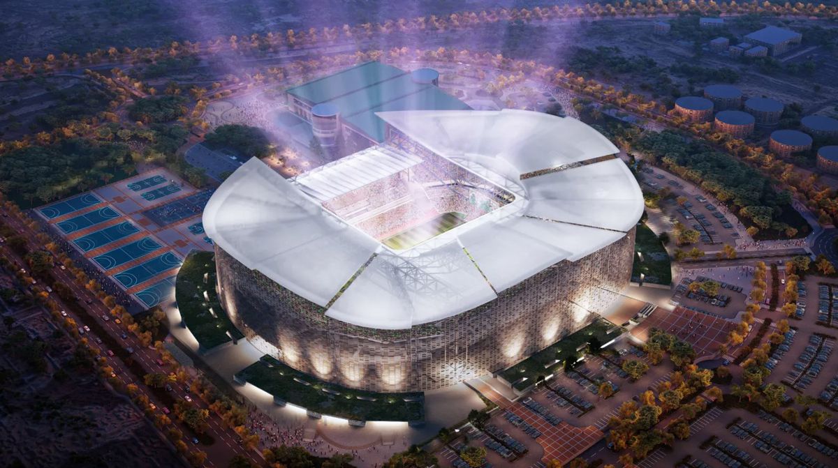 Proiectul SF saudit va înghiți sute de miliarde $ » Stadion futurist, situat la 350 metri de sol, accesibil cu lifturi ultrarapide și vehicule fără șofer + Neom răsare în orașul de 170 km ce acum nu există!