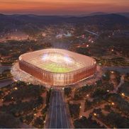 Cele 15 stadioane din 5 orașe ce vor găzdui meciurile de la CM 2034 din Arabia Saudită / Foto: dezeen.com