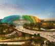 Cele 15 stadioane din 5 orașe ce vor găzdui meciurile de la CM 2034 din Arabia Saudită / Foto: dezeen.com