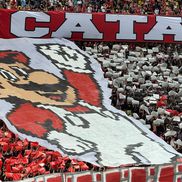 Scenografia fanilor dinamoviști la derby-ul cu FCSB / Foto: GSP