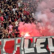Scenografia fanilor dinamoviști la derby-ul cu FCSB / Foto: GSP