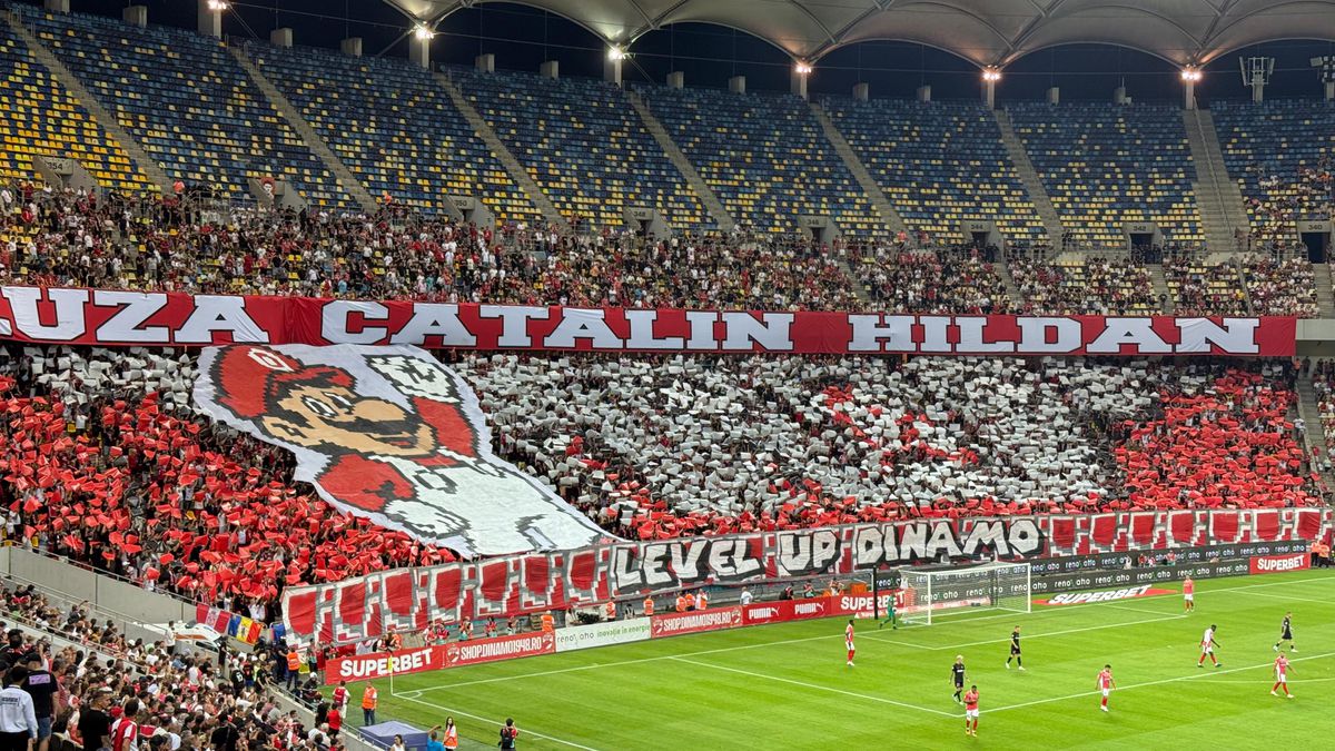 Scenografie cu bucluc în derby! Dinamoviștii n-au putut să-l miște pe „Mario”