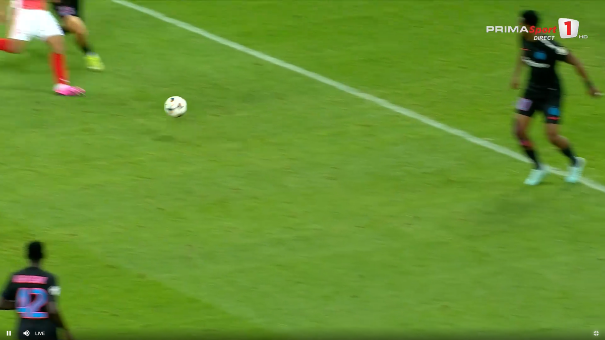 Golul marcat de Musi în poarta lui FCSB