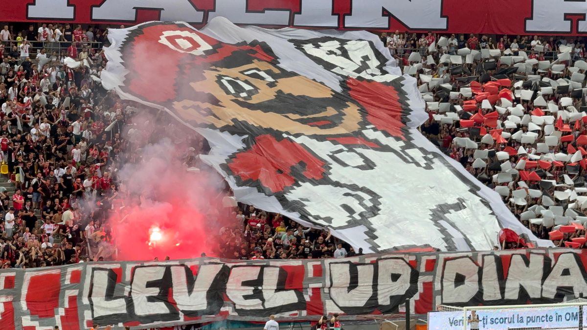 Scenografie cu bucluc în derby! Dinamoviștii n-au putut să-l miște pe „Mario”