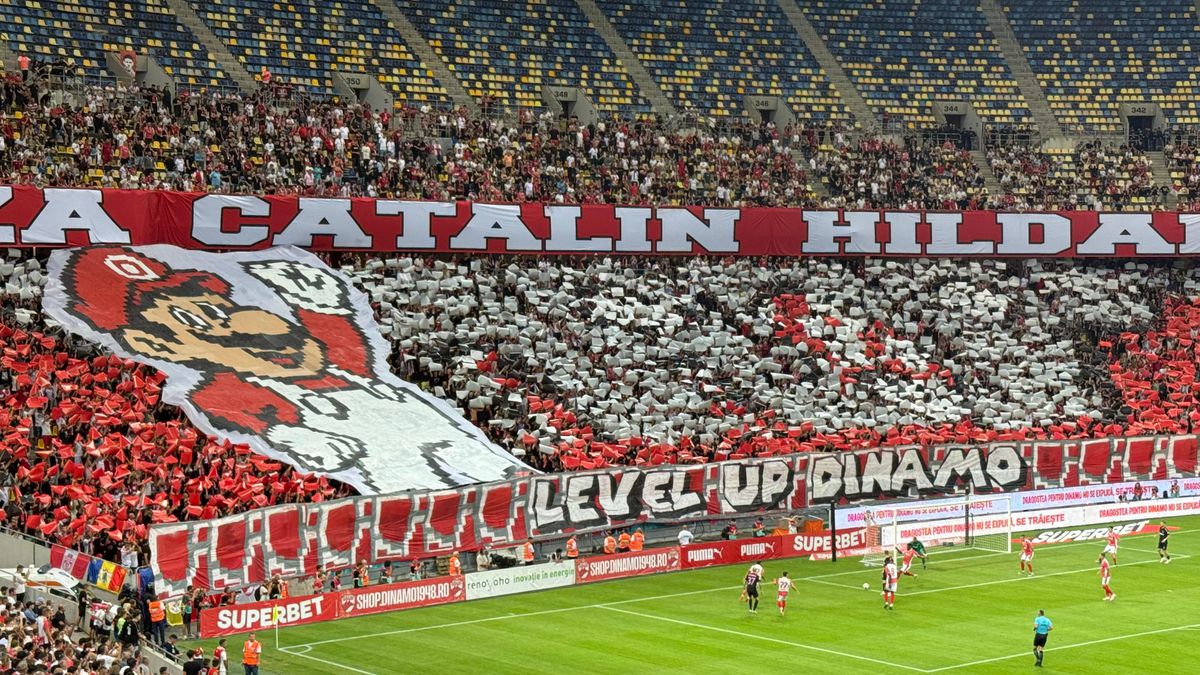 Scenografie cu bucluc în derby! Dinamoviștii n-au putut să-l miște pe „Mario”