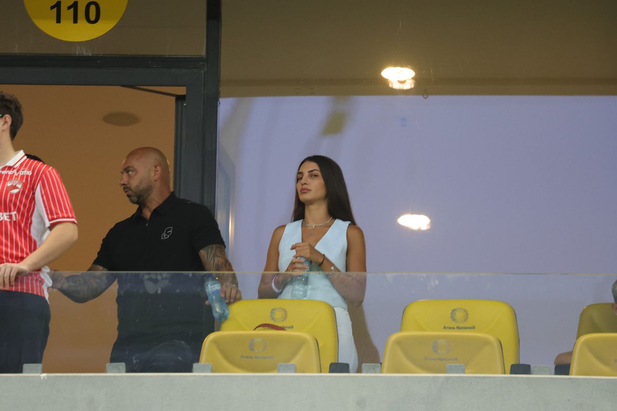 Dinamo - FCSB, derby-ul celebrităților » Giani Kiriță și iubita cu 22 de ani mai tânără, primii în loja Arenei Naționale