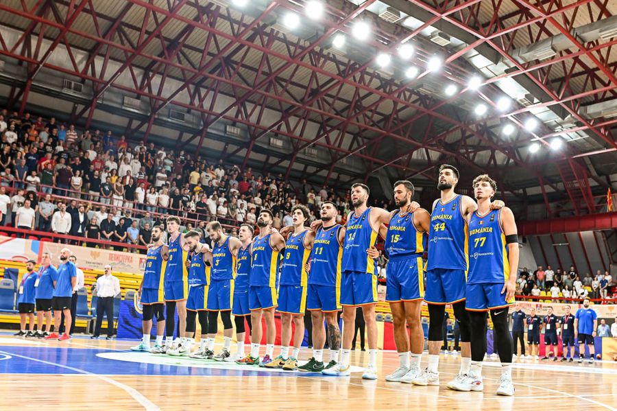 România, victorie importantă pe terenul Macedoniei, în precalificările Campionatului Mondial de Baschet din 2027