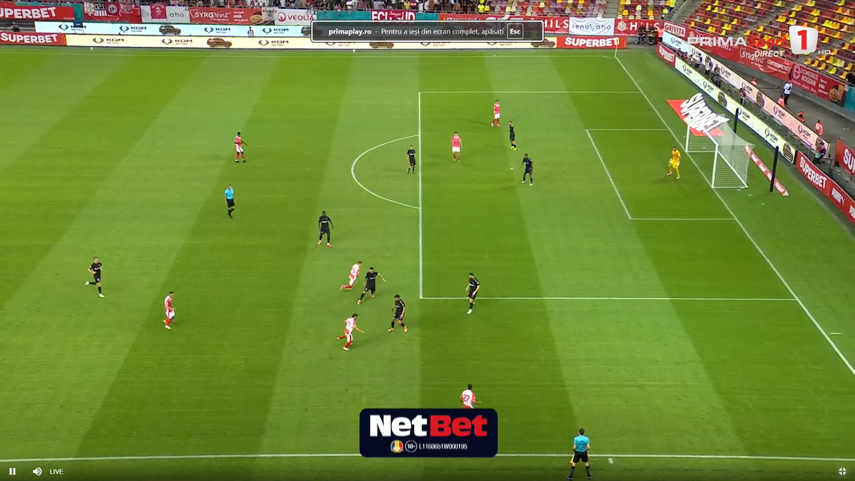 Golul marcat de Musi în poarta lui FCSB