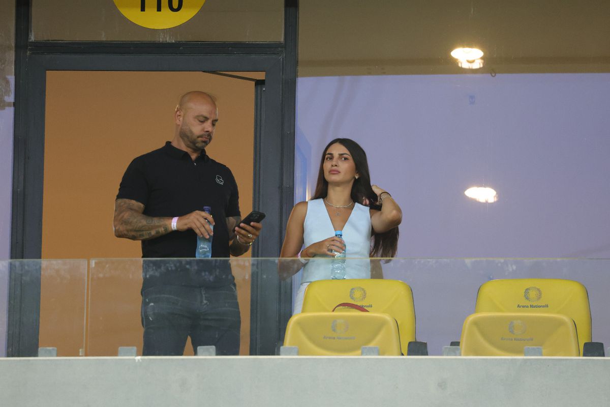 Dinamo - FCSB, derby-ul celebrităților » Giani Kiriță și iubita cu 22 de ani mai tânără, primii în loja Arenei Naționale