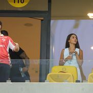 Giani Kiriță, alături de iubita sa, Maria, la Dinamo - FCSB / Foto: GSP