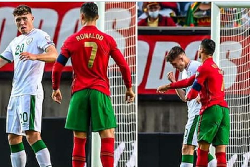 Gestul lui Cristiano Ronaldo din meciul cu Irlanda / Sursă foto: ABP Live