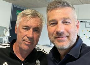 Edi Iordănescu ia lecții de la Carlo Ancelotti » Imagine din cantonamentul campioanei Europei