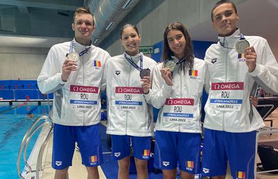 Ștafeta mixtă de 4x100 metri liber obține ARGINTUL, după o luptă strânsă cu Ungaria! + Vlad Stancu, o nouă medalie