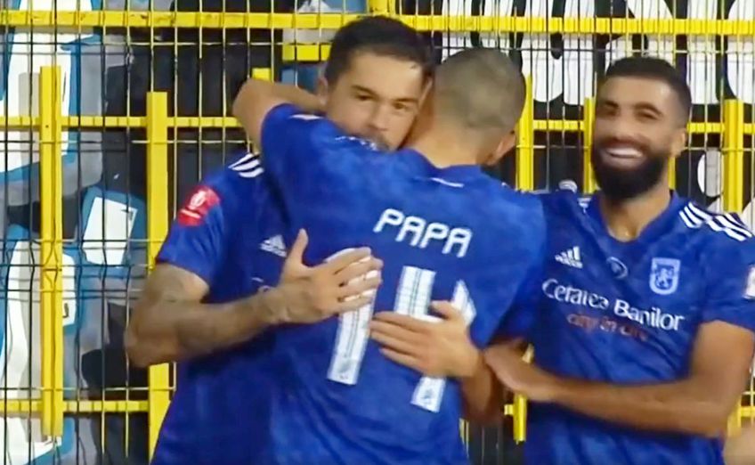 Gabriel Iancu (28 de ani), atacantul celor de la FCU Craiova, a marcat un gol superb din lovitură liberă în prelungirile primei reprize a deplasării cu U Cluj. Formația lui era condusă cu 1-0 în acel moment.