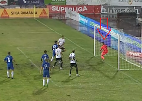 Fază imposibilă în Liga 1 și pentru VAR! A fost gol?