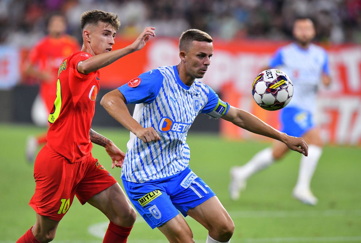 FCSB a spulberat-o pe Craiova într-o repriză » Olaru și Tavi Popescu au făcut spectacol în Ghencea