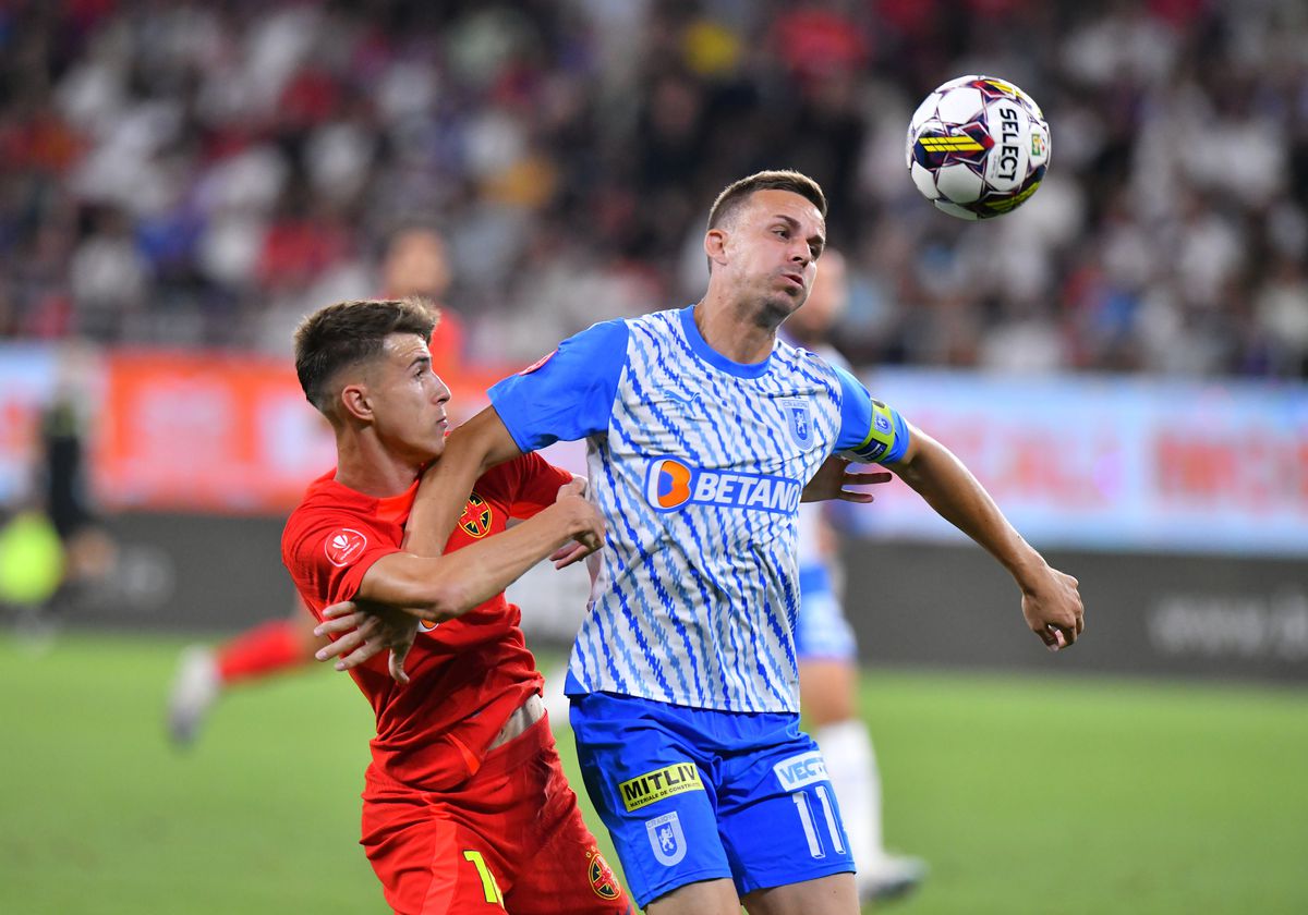 FCSB a spulberat-o pe Craiova într-o repriză » Olaru și Tavi Popescu au făcut spectacol în Ghencea
