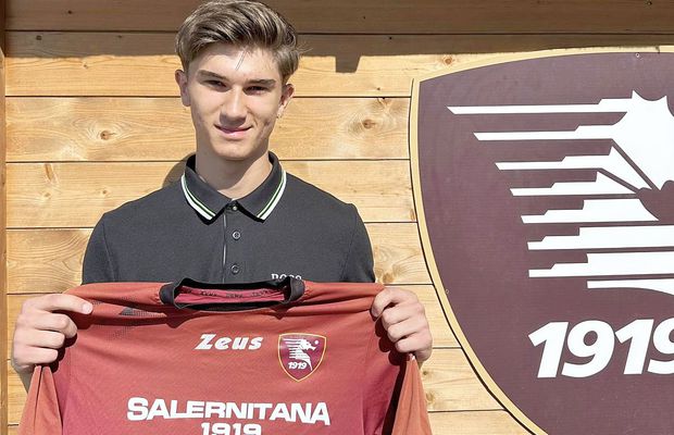 La 16 ani, românul Ștefan Ioniță a semnat cu Salernitana