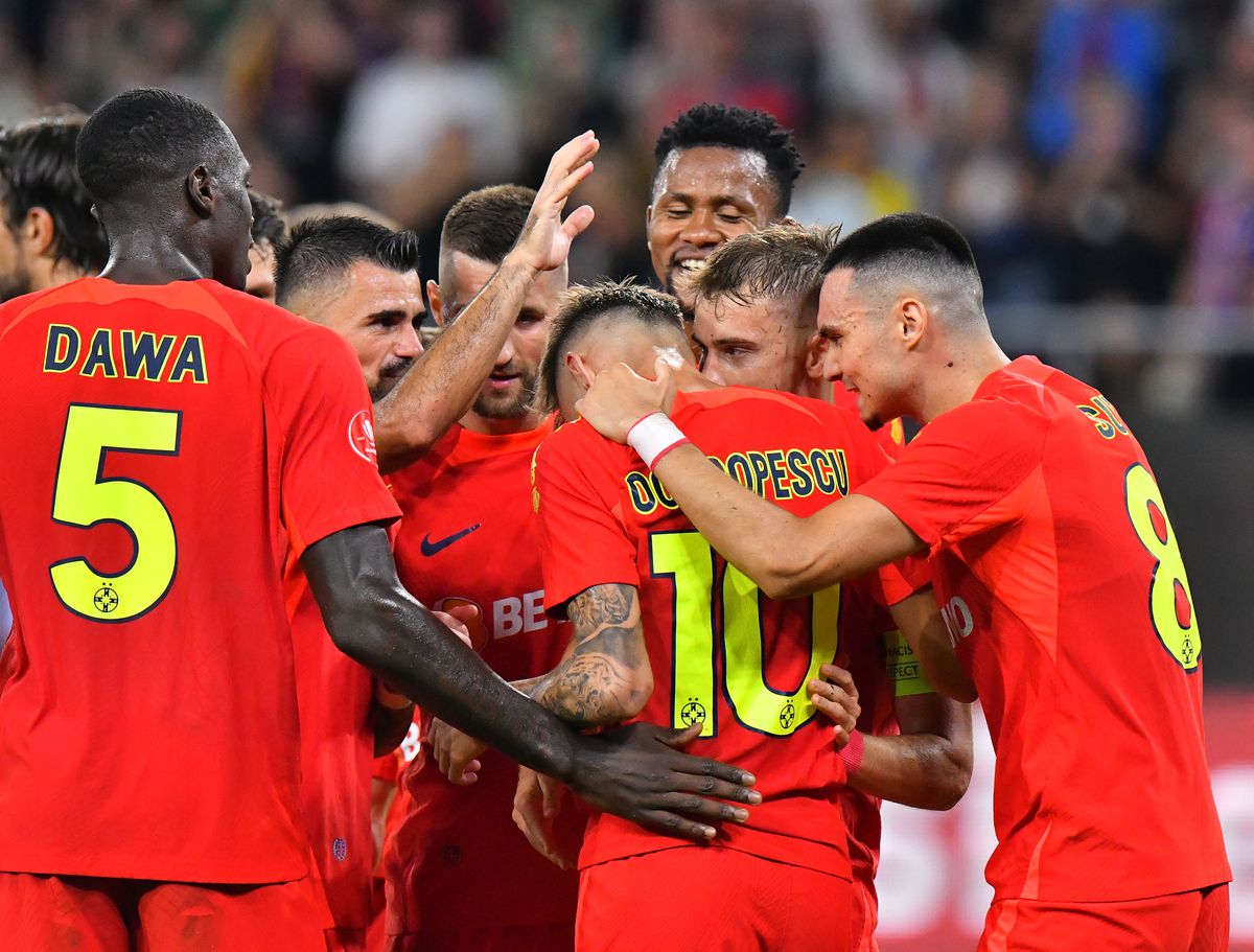 FCSB a spulberat-o pe Craiova într-o repriză » Olaru și Tavi Popescu au făcut spectacol în Ghencea