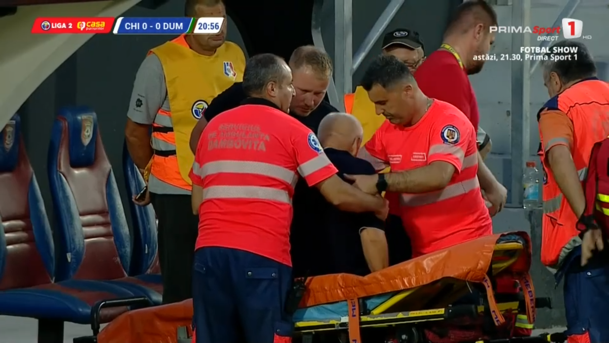 Momente de panică la meciul din Liga 2: i s-a făcut rău și a fost nevoie de intervenția ambulanței