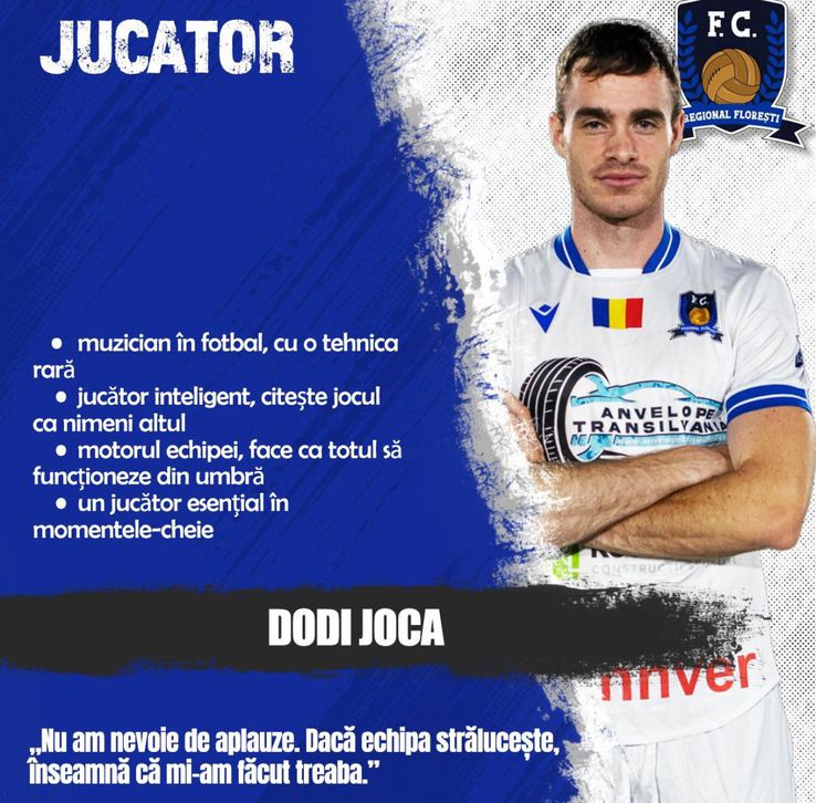 Dodi Joca evoluează în prezent la mini-fotbal, pentru FC Regional Florești