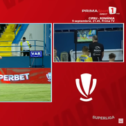 Penalty acordat ușor în Farul - Petrolul. FOTO: captură Prima Sport