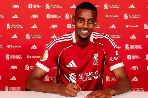 Alexander Isak, în tricoul lui Liverpool/ foto: Instagram @liverpoolfc