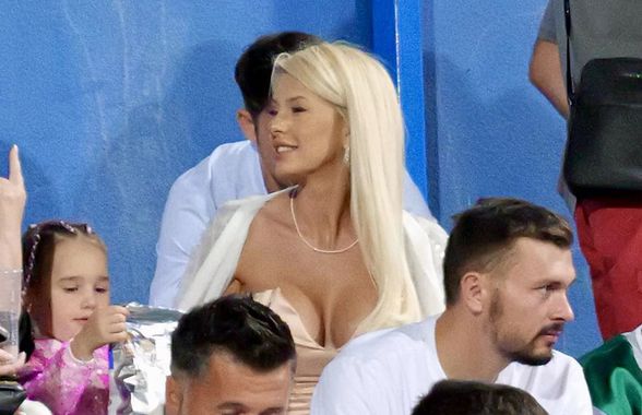 Blonda care și-a eclipsat soțul fotbalist, în tribune, la Ovidiu