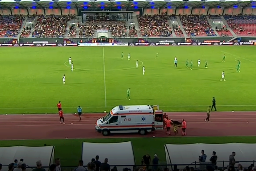 Unui spectator i s-a făcut rău în prima parte a meciului dintre Chindia și Dumbrăvița, din runda cu numărul 5 din Liga 2.