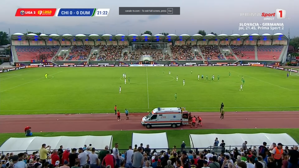 Momente de panică la meciul din Liga 2: i s-a făcut rău și a fost nevoie de intervenția ambulanței
