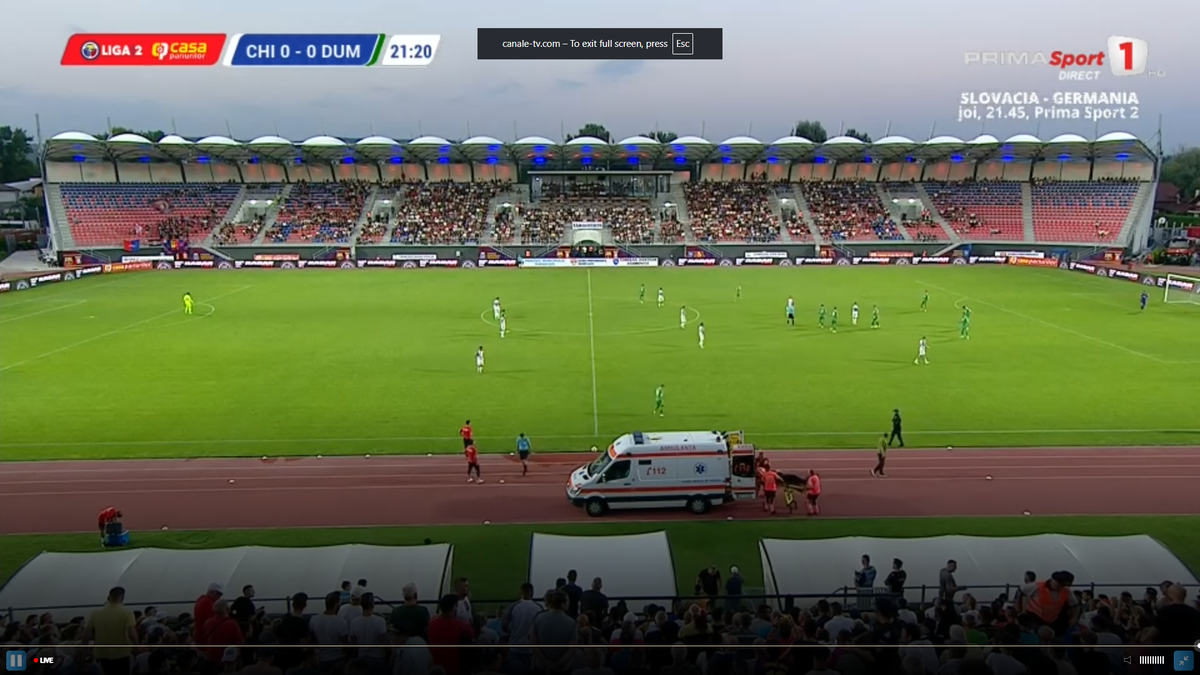 Unui spectator i s-a făcut rău în Chindia - Dumbrăvița