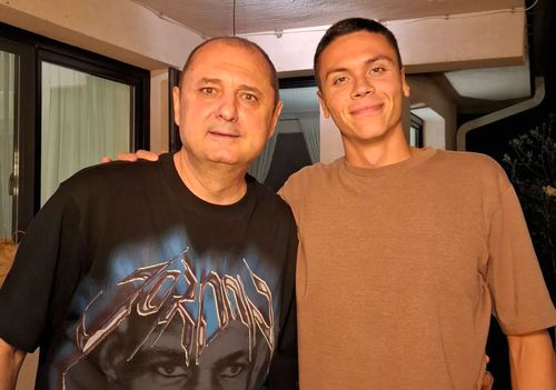 David Popovici s-a întâlnit cu Emil Hossu-Longin / foto: Facebook