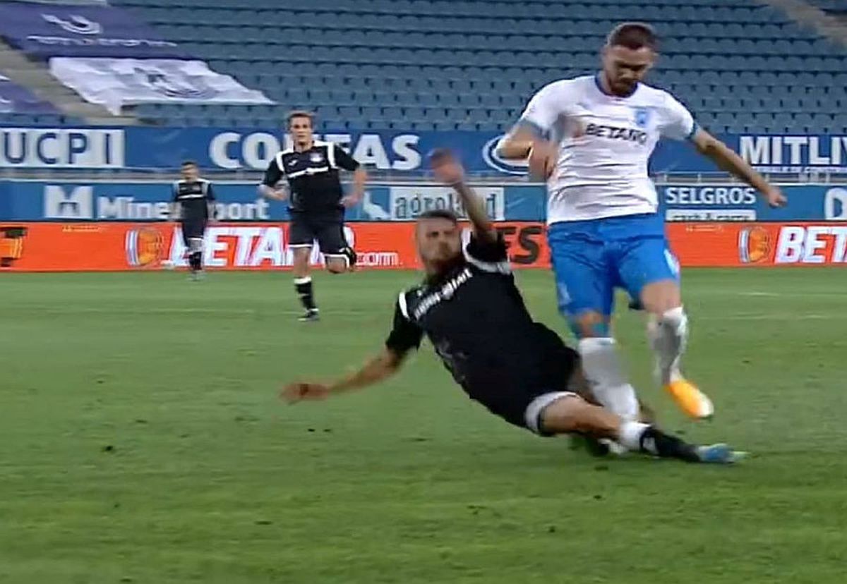 Accidentare Elvir Koljic - Craiova - Poli Iași / 2.10. 2020