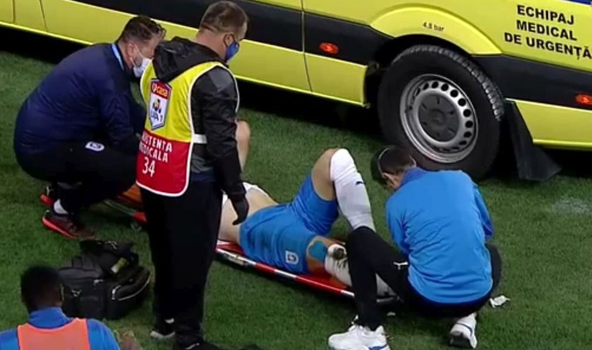 Accidentare Elvir Koljic - Craiova - Poli Iași / 2.10. 2020