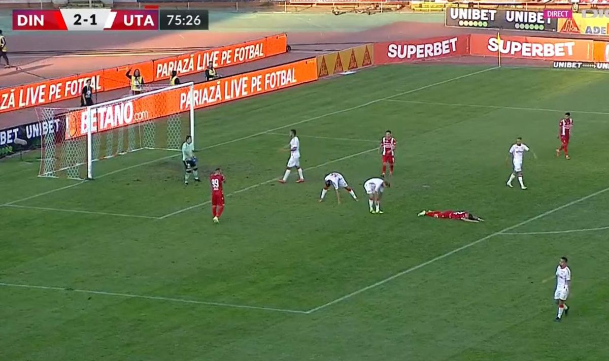 Robert Moldoveanu, ratarea sezonului în Liga 1! Fază incredibilă în Dinamo - UTA